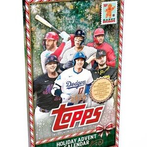 Topps Holiday Advent Calendar with Red and Green Highlights